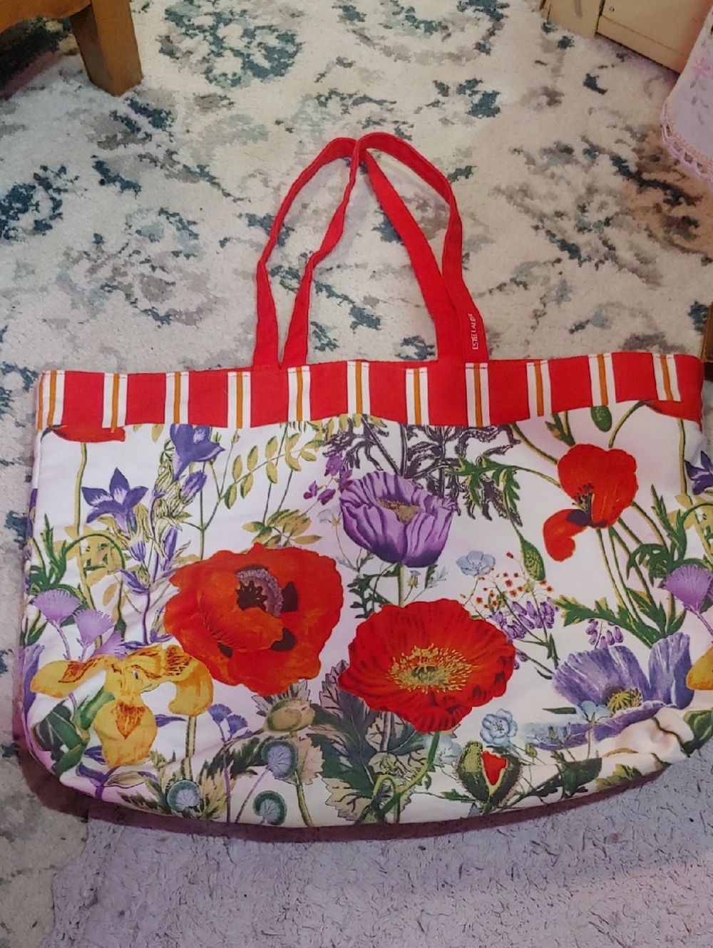 Floral Estēe Lauder Tote